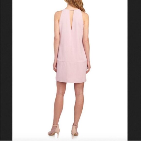 NWT Pink Sam Edelman keyhole neck shift mini dress size 4 - Picture 2 of 15